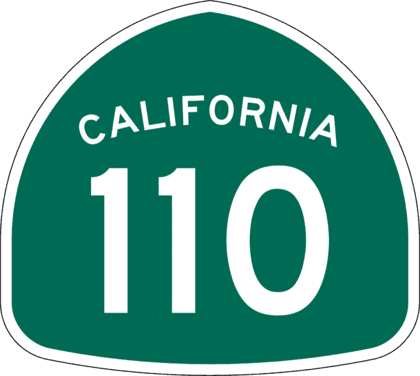 Highway sign for California Interstate 110